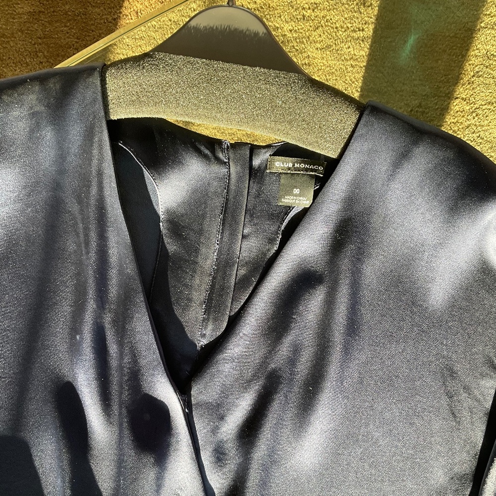 Club Monaco dark blue jumpsuit (size 00) - Picture 2 of 4